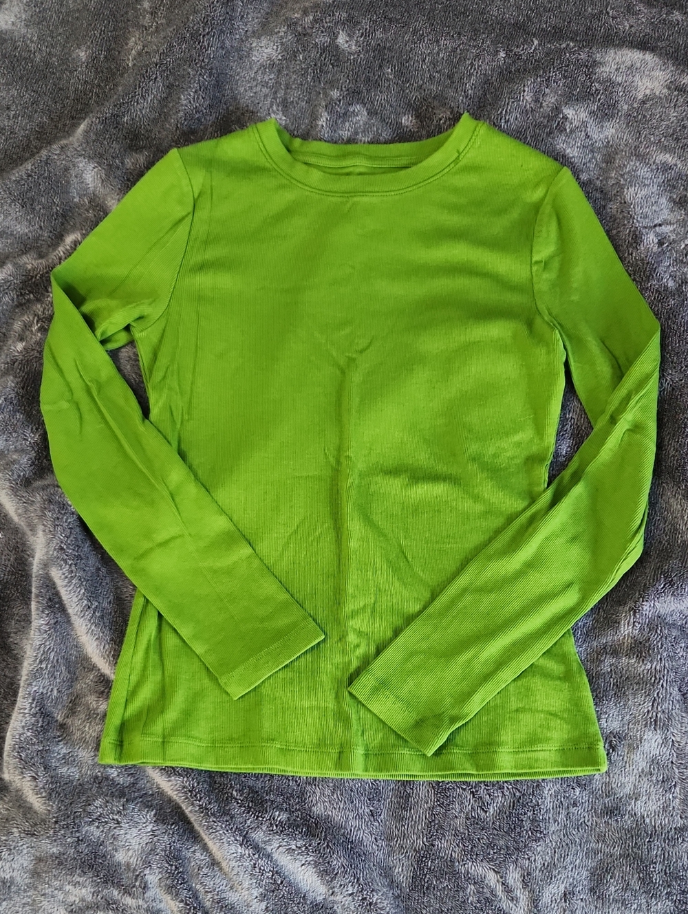 Green Long Sleeve Soft Stretch Tee